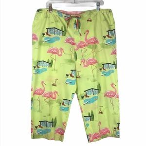 Nick & Nora Sleepwear Flamingo Pajama Pants size M